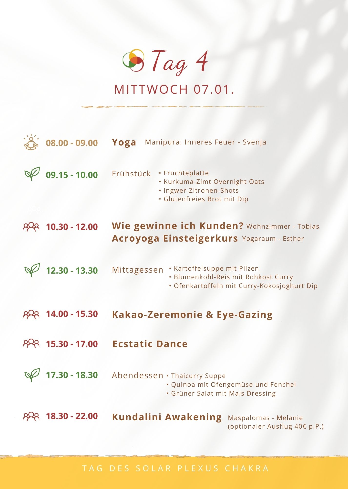WandelPur Retreat - Programm - Tag 4