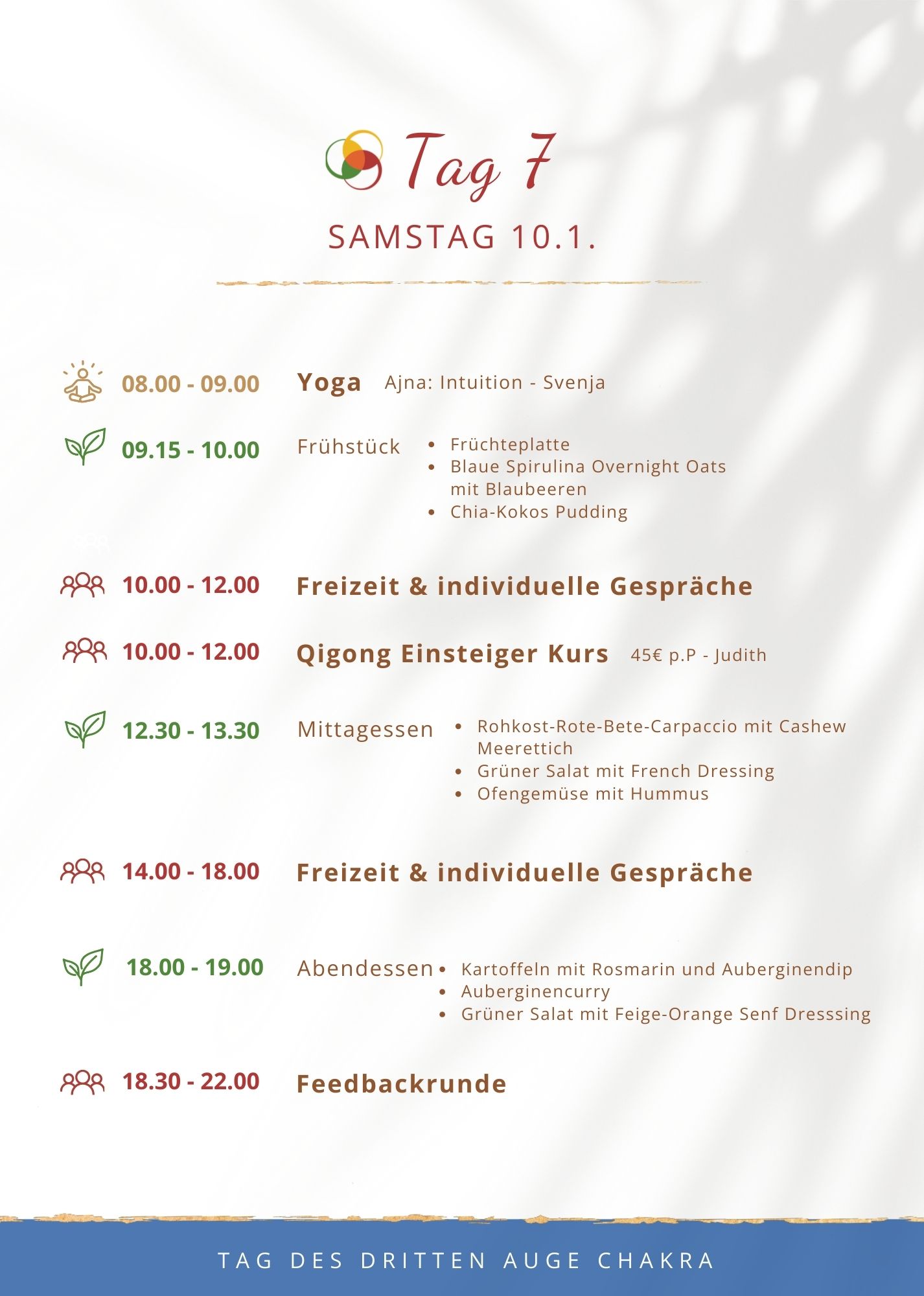 WandelPur Retreat - Programm - Tag 7