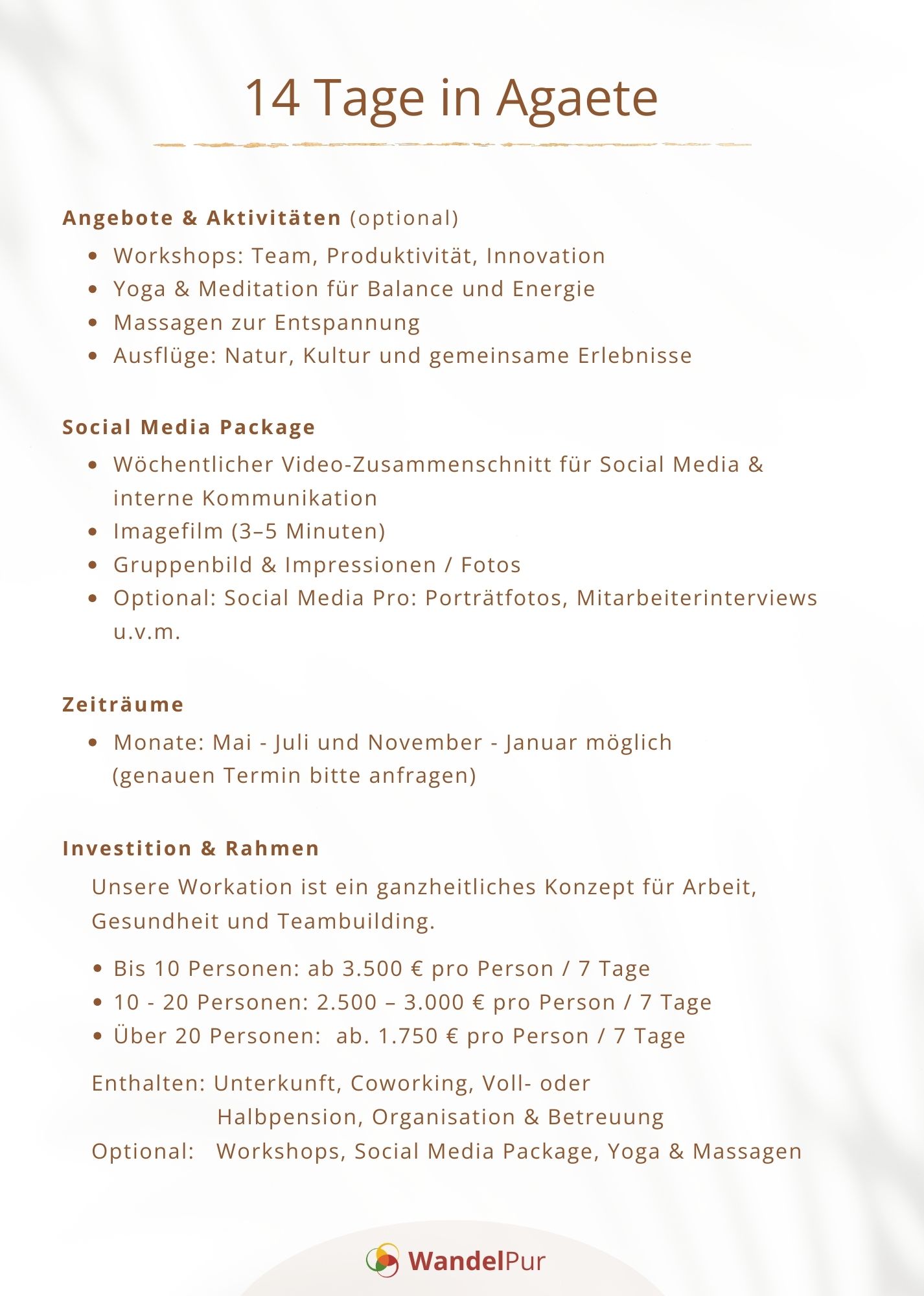 WandelPur - Workation - Tobias Steinhaeuser - Teambuilding & Gesundheitswochen - Firmenevents 2