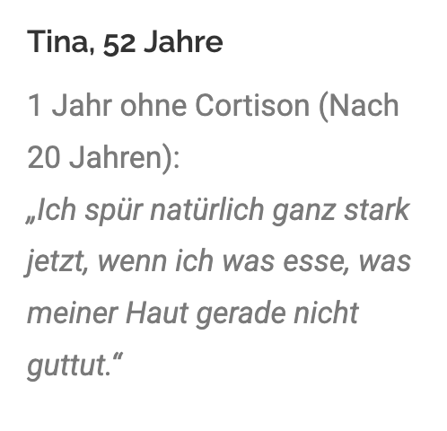 Feedback - Erfahrung - Testimonial - Tobias Steinhäuser - WandelPur - Haut Tina