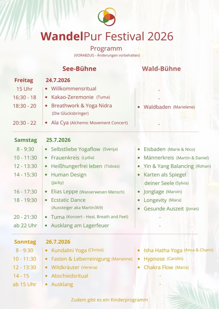 Programm 2026 (WandelPur Festival) VORABZUG