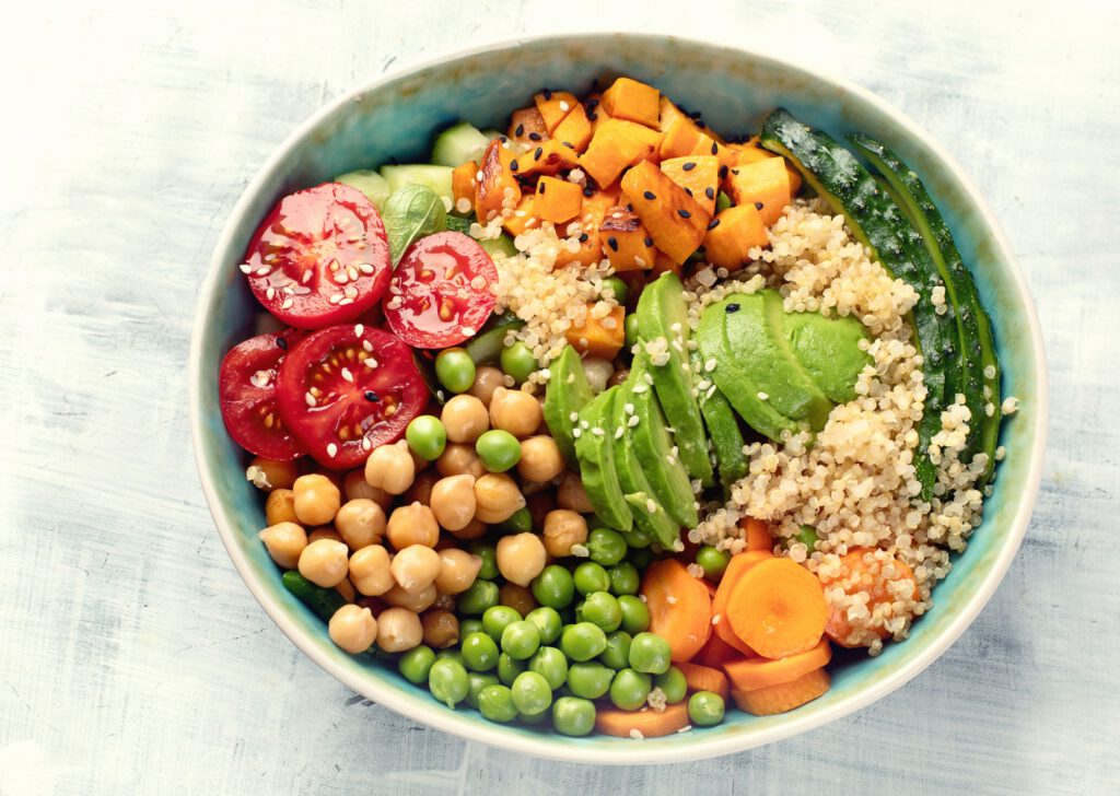 Quinoa Bowl - Vegan - pflanzliche - wandelpur festival - stand